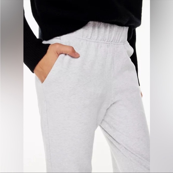 GROUP BY BABATON Rocket XXS/XS grey French terry cropped ankle pants EUC Aritzia - Picture 12 of 12